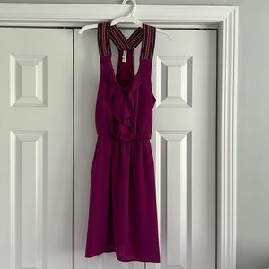 Fuchsia pink dress with pockets, size small
